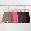 High Waist Pure Color Sports Shorts Female Easiest for Match Skinny Running Training Fitness Cycling Pants Yoga Pilates Shorts