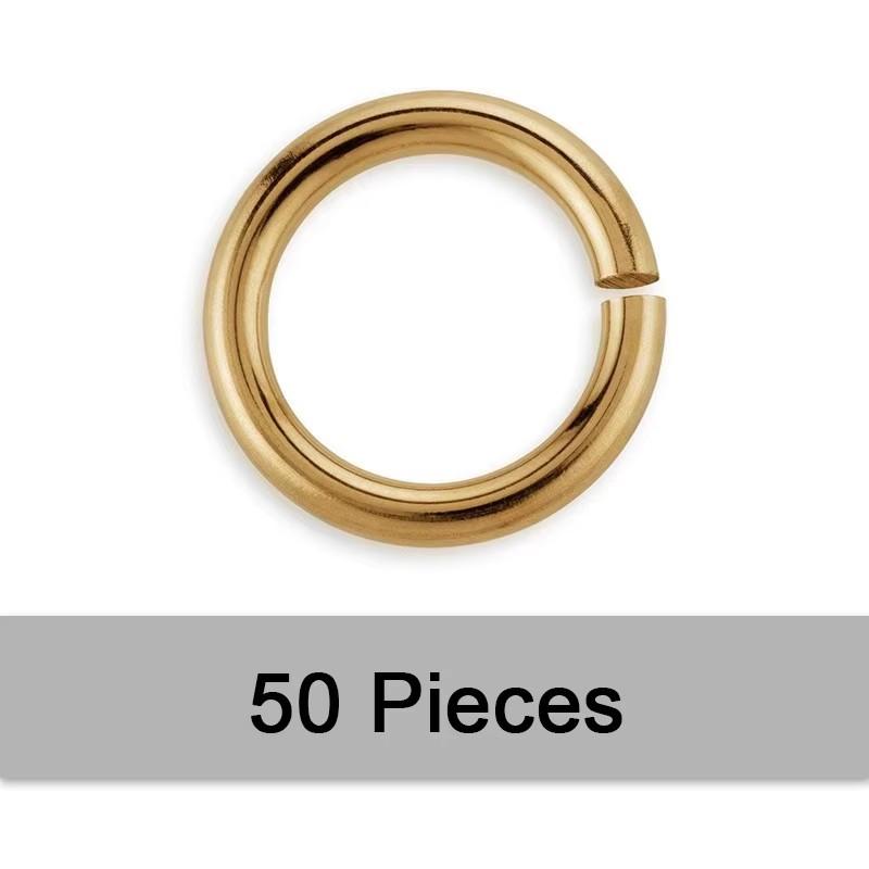 14K Gold Filled Open Jump Rings 14K Gold Split Ring For Making DIY Jewelry Findings 24ga(0.50x2.3mm)
