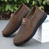 Shoes Men's Net Shoes One-pedal Elderly Shoes Lightweight Soles Middle-aged and Elderly Father Shoes Shallow Mouth Old ******* Cloth Shoes