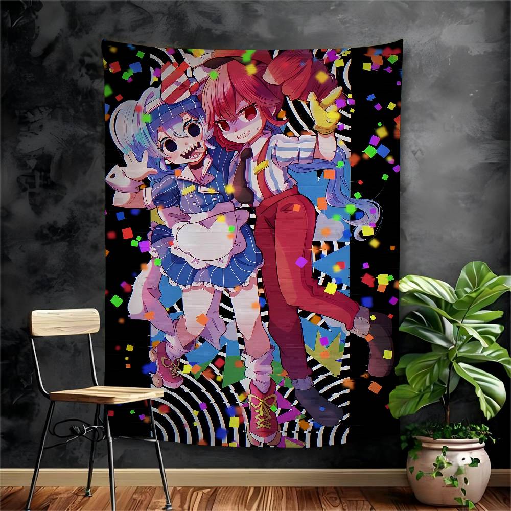 Virtual Idol HHatsunes MikU Colorful Tapestry Wall Hanging Bohemian Wall Tapestries Mandala Wall Hanging Sheets