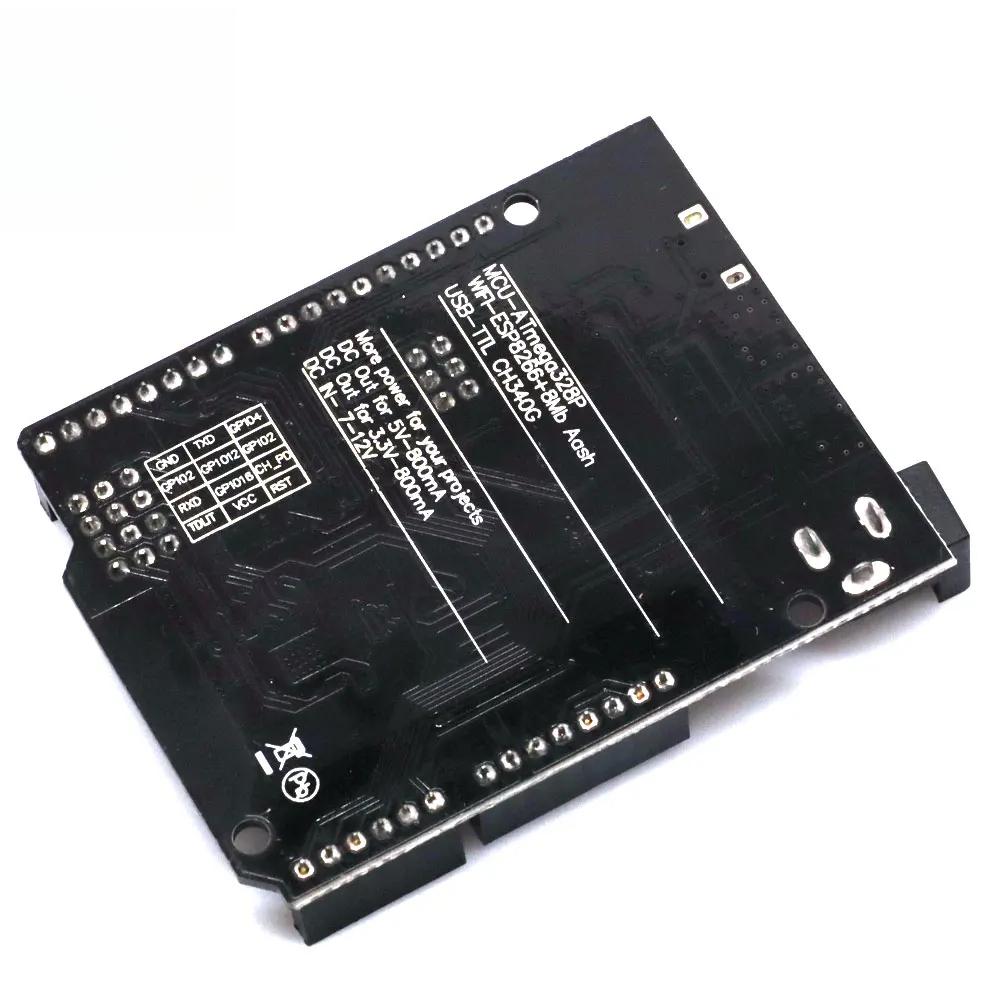 UNO+WiFi R3 ATmega328P+ESP8266 CH340 (32Mb memory) 6V-9V USB-TTL CH340G For Arduino NodeMCU WeMos One Development board