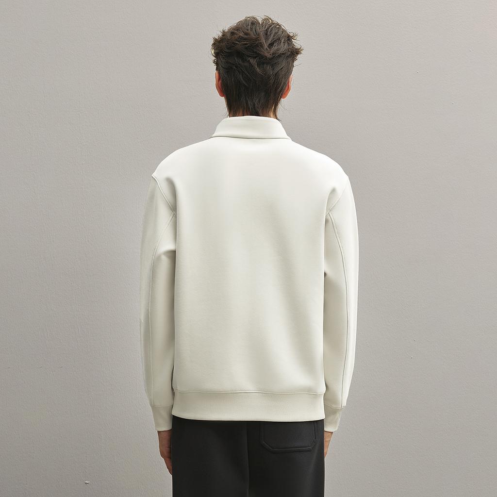 HLA Sweatshirts Men's Beige Apricot C1 Half Turtleneck Moderate Other HNZWD3J121A