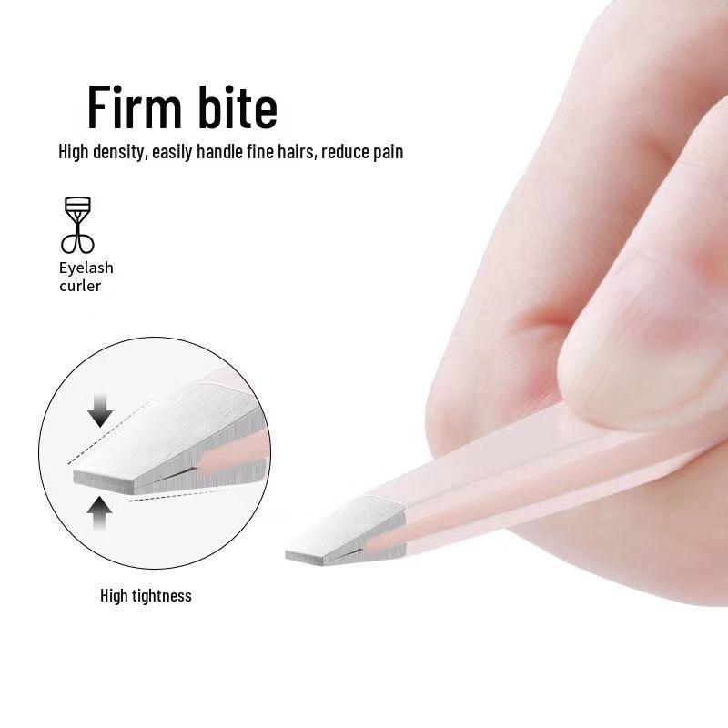 Multicolor Stainless Steel Eyebrow Tweezers Set for Precise Trimming and Makeup