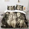 Statue of Liberty Duvet Cover King Size Microfiber World Famous Building Bedding Set New York Landmark Cityscape Comforter Cover