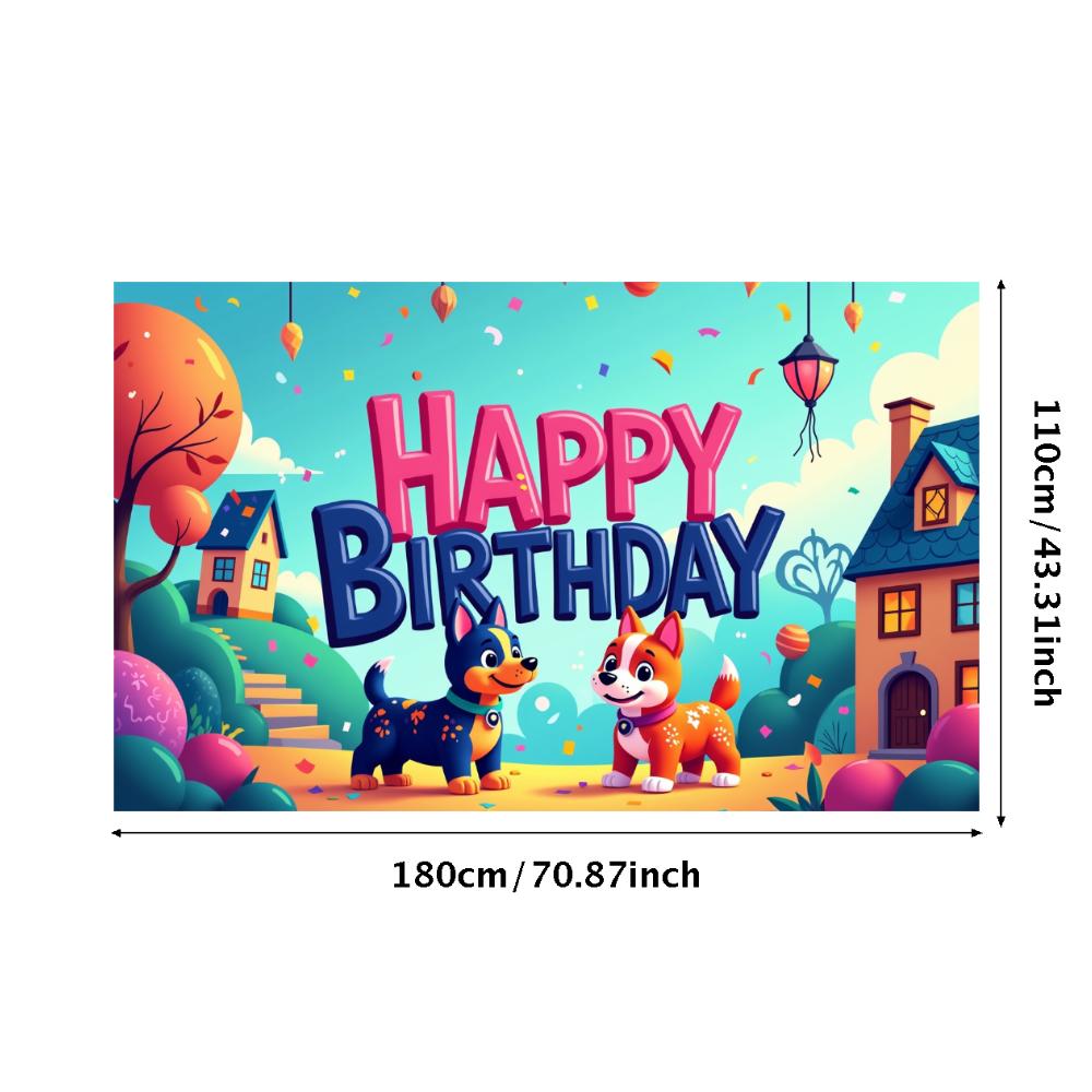 

Happy Event Display Colorful Playful Cartoon Characters Dog Characters for Photography