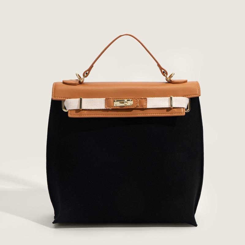 Нова жіноча сумка трендовий полотняний рюкзак універсальний колір matching сумка-тоут повсякденний рюкзак великої місткості для поїздок