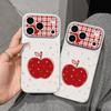 Ins Wind Japan and South Korea Silver Apple for iPhone17promax Apple 16 Mobile Phone Case 15 New All-inclusive