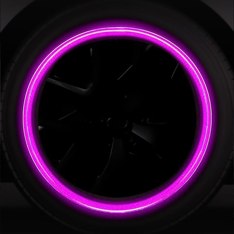 Car Pink Red Luminous Tire Valve Cap Motorcycle Bike Wheel Hub Glowing Valve Cover Tire Decoration Auto Styling Tyre Accessories Stem Caps1