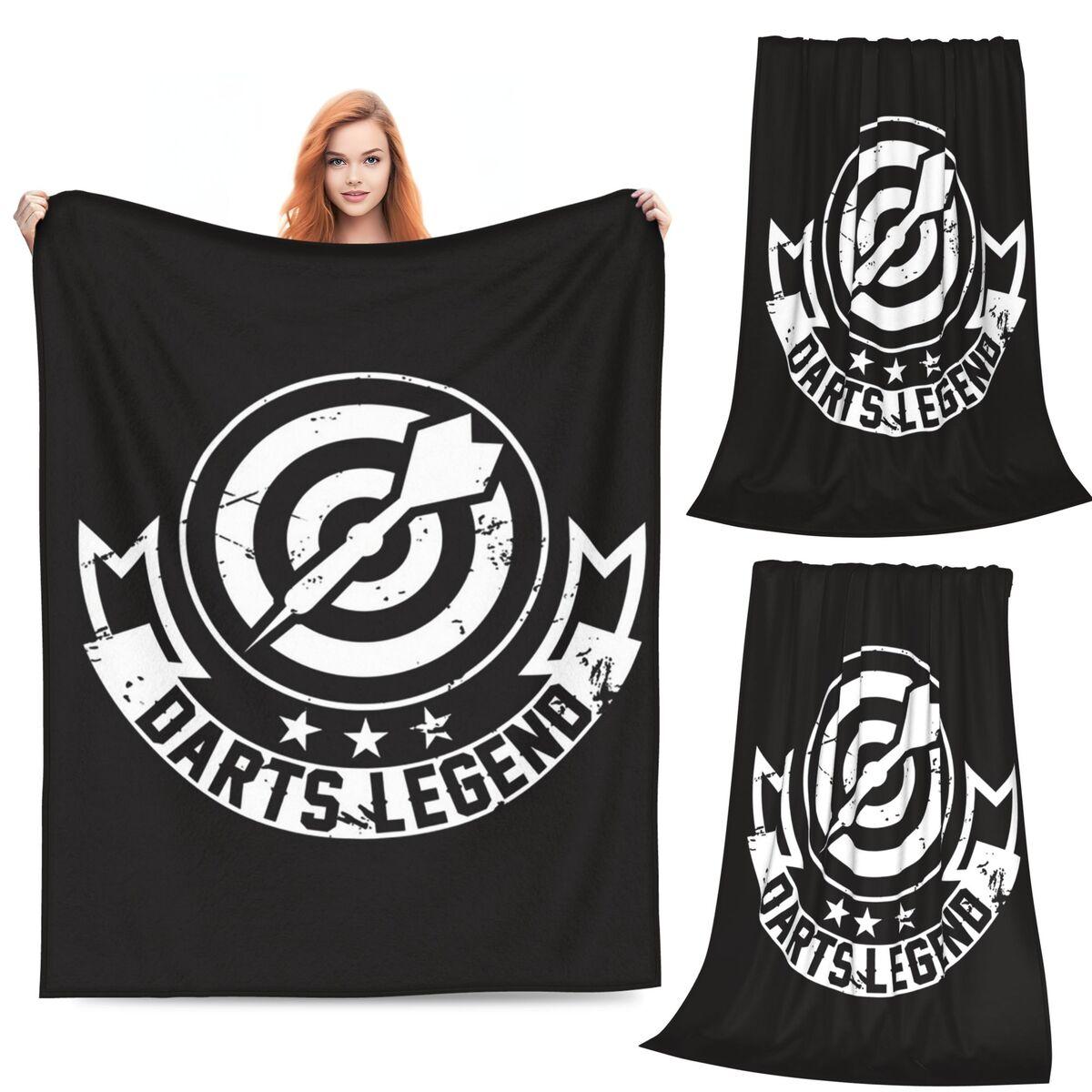 

Darts Player Bullseye Dart Board Arrow Aim Blankets Soft Warm Flannel Throw Blanket Cover for Bed Living room Picnic Travel Sofa 80x120cm
