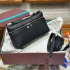 2025 Genuine Leather Lunch Box Bag Crossbody Shoulder Handbag Women 19cm Medium Size