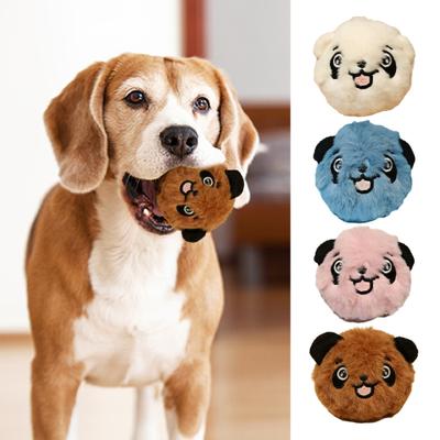 Squeaky Ball Dog Toy Plush Bouncy Rubber Ball Dog Chew Toy Interactive