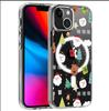 Snowman Reindeer Head Magnetic Transparent Case for iPhone 15/16/17 Pro Max - Full Coverage Protection