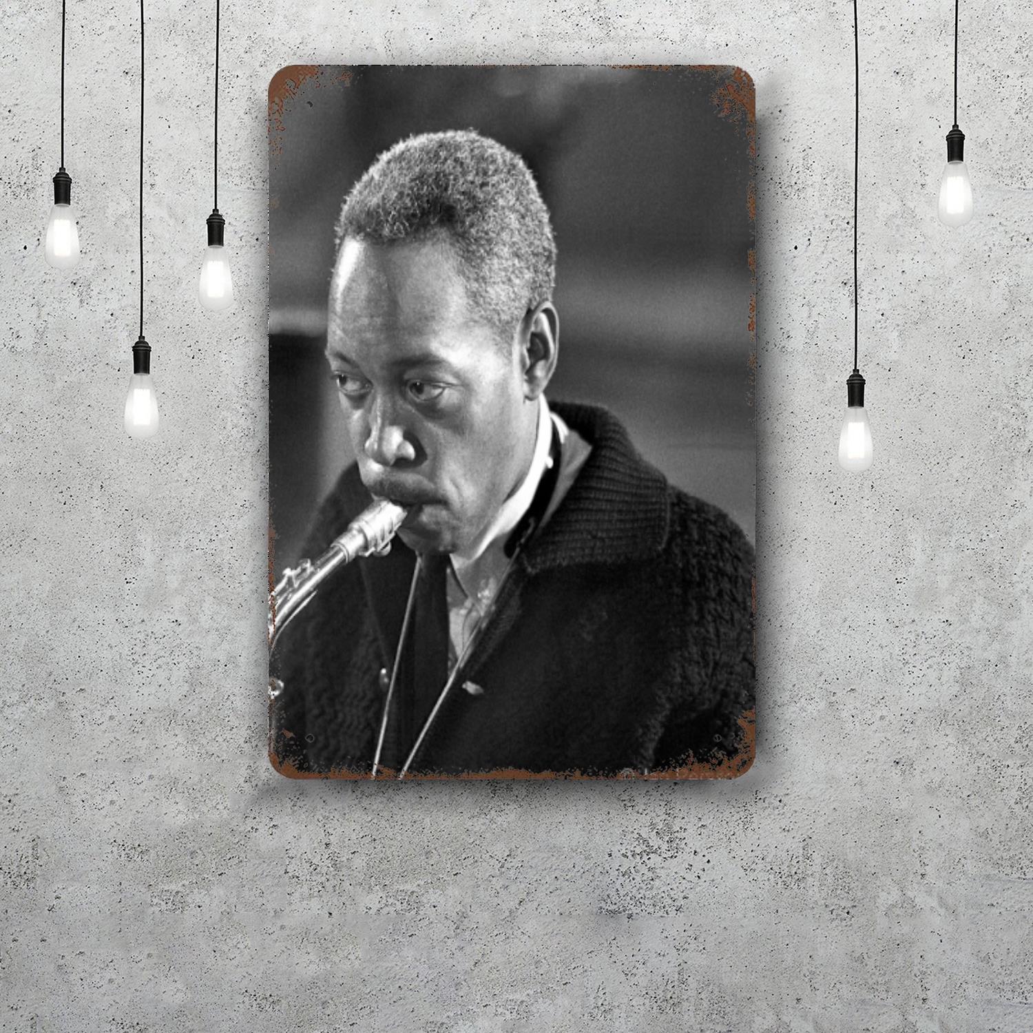 

Sonny Stitt Classic Poster Rusty Metal Plaque Retro Decorative Plate Bar Man Cave Garage Club Metal Sign Wall Decoration 20x30cm（7.8x11.8inch）