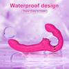 Remote Control Double Ended Dildo Vibrator 5 Flapping 10 Vibrating Vagina G Spot Anus Vagina Stimulator Lesbian Sex Toys for Woman Couples Masturbator