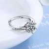 2CT Moissanite 925 Silver Ring Luxury for Women Engagement Wedding Simple Jewelry Birthday Gifts Fashion High Quality