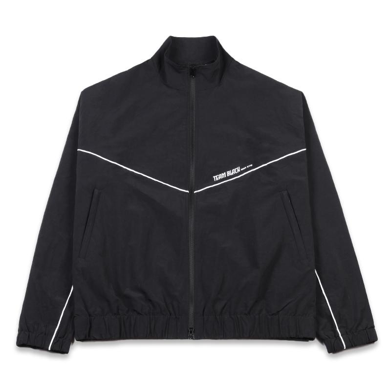 Team Black Jacket Unisex Windbreaker Sports