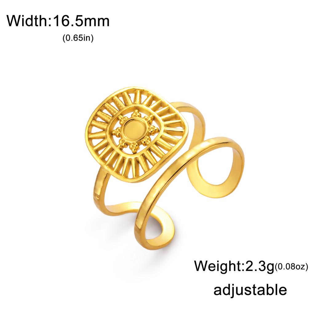 Fashion Stainless Steel Open Ring Dragonfly Irregular Geometric Finger Rings Women Jewelry Wedding Gift Wholesale