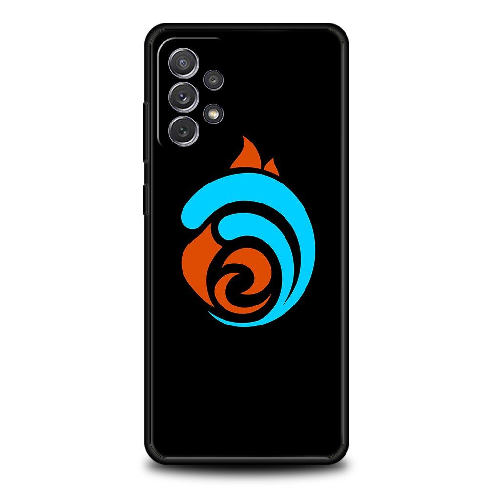 Cute Genshin impact Logo Case For Samsung Galaxy A51 A71 A41 A31 A21S A11 A01 A03S A12 A32 A52 A22 A13 A23 A33 A53 A73 5G Cover