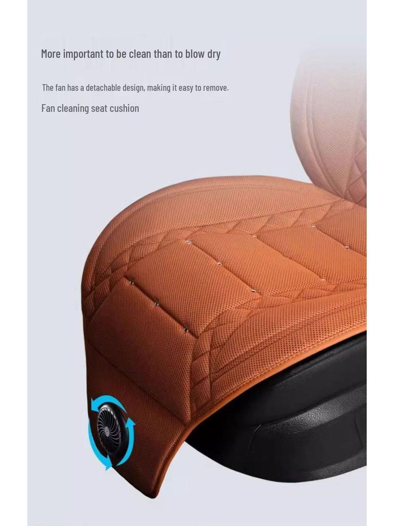 Chłodząca poduszka na siedzenie samochodowe z wentylatorem - Oddychająca letnia wentylacja do rozpraszania ciepła