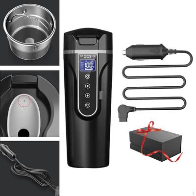 24V/12V Car Traveling Kettle Heating Cup Adjustable Temps Travel Coffee Mug Electric for