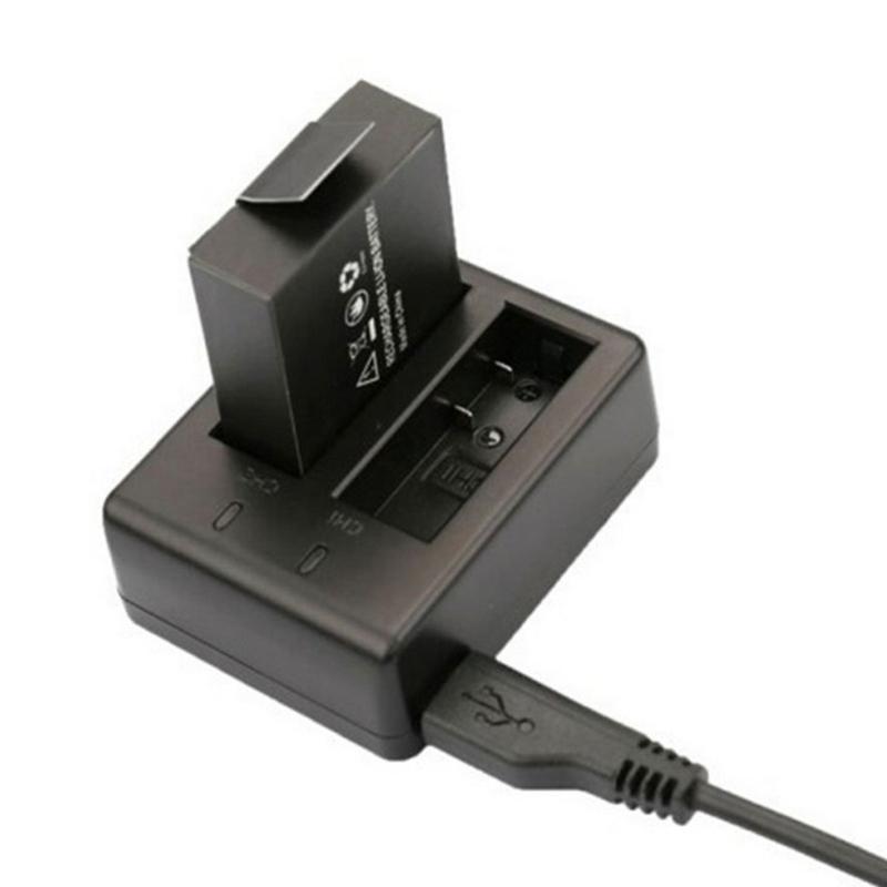 Battery Charger for EKEN SJ4000/H9R Waterproof Camera with Double Slot Battery Charger and Mounting Bracket Charging HUb