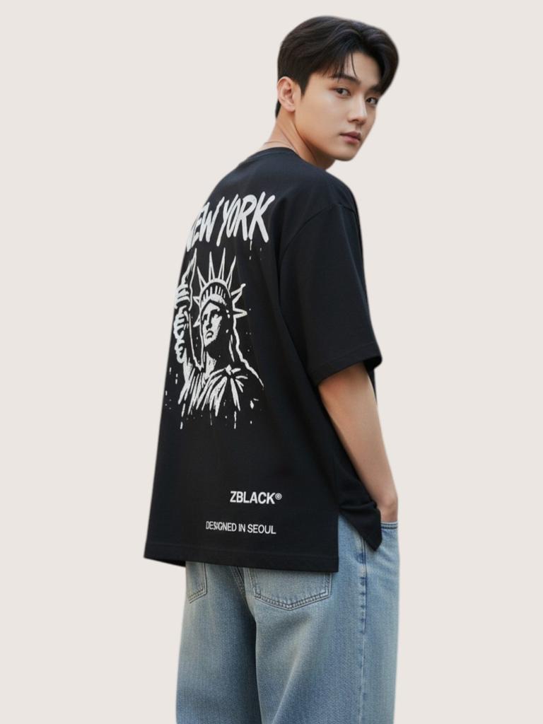ZBLACK New York Signature Short Sleeve T-Shirt (Black)
