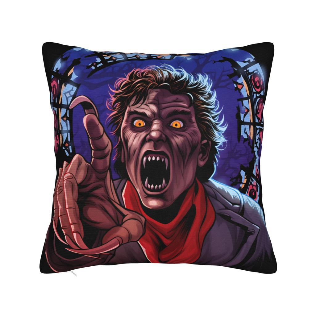 Horror Film Frighteds Nights Pillow Cover Kawaii Pillow Case For Living Room Sofa Comfy Cushion Cover Birthday Gift