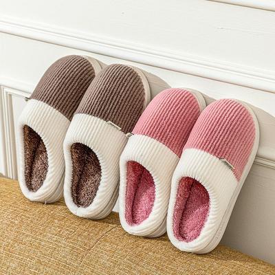 Wool Slippers Cotton Slippers Autumn New Indoor Thick Bottom Warm Plush Confinement Slippers