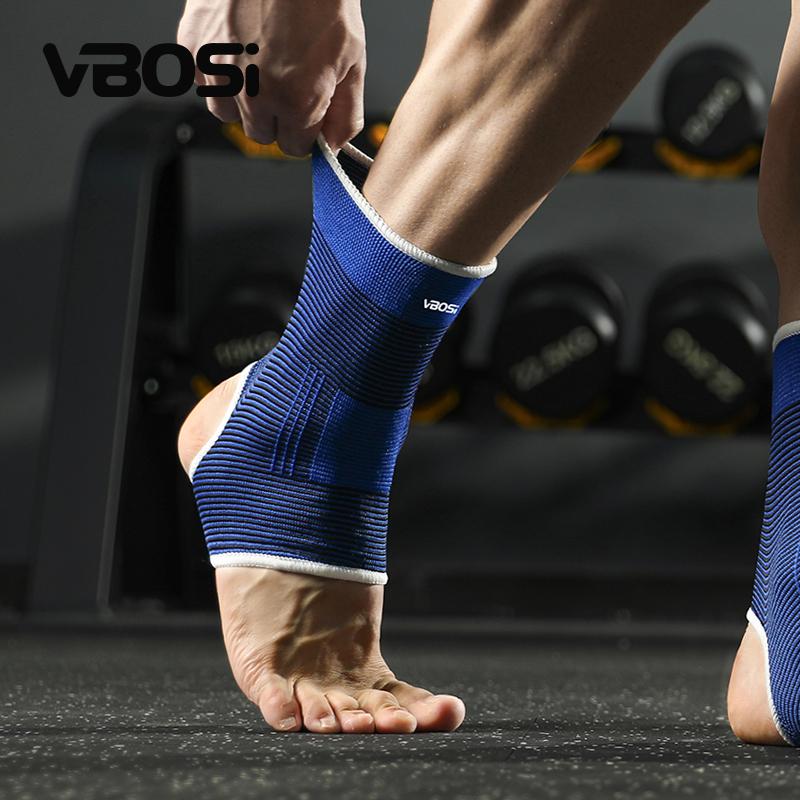 Vbosi 1 Pair Women Men One Size Unisex Sweat Absorbing Ankle Support Sleeve For Running Basketball