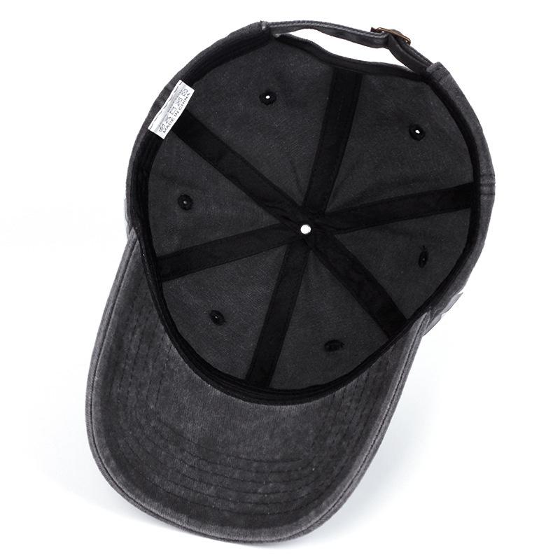 Men Women Baseball Cap Casual Unisex Baseball Cap Vintage Washed Cotton Fits Breathable Adjustable Solid Color Hip-Hop Dad Hat
