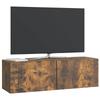 Wall Mounted TV Cabinet Smoked Oak 98 x 31 x 30 cm