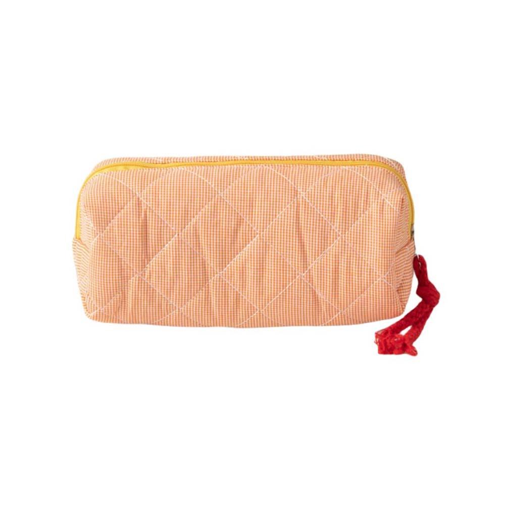 Contrasting Grid Color Cloth Stationery Bag Stationery Organizer Pencil Pouch Girls/Boys