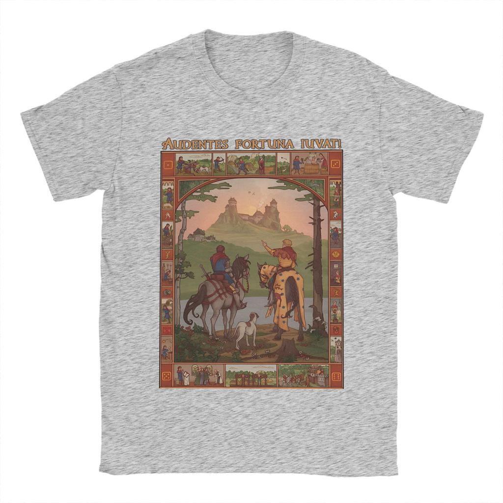 Kingdoms Come Deliverances   T Shirt Summer  100 Cotton T-Shirts For Couple Harajuku Casual Tshirt Short Sleeves  Retro Clothes