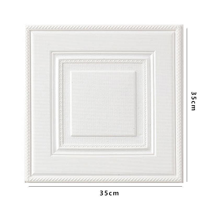 20pcs 3D Room Decor Warm Decoration Self-adhesive Wall Stickers Ceiling TV Background Foam Waterproof Wallpaper Peel and Stick