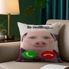 John Pork Polyester Fabric Super Soft Comfortable Skin Friendly Sofa Home Decor Car Bedroom Pillow Humorous Gift