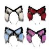 Furry Animal Ear Hairband Halloween Costume Accessory For Adults Kids Multiple Color Option Soft Practical Role Play