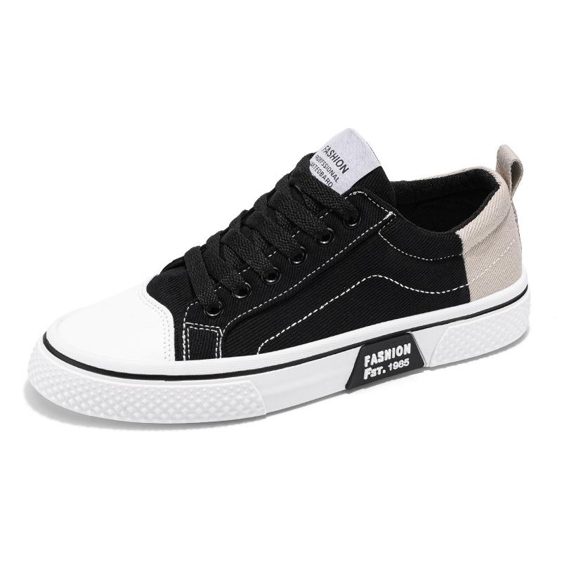 Four Seasons Fashion Street Canvas Sneakers Men's Low-top Lace-up Flats Casual Shoes