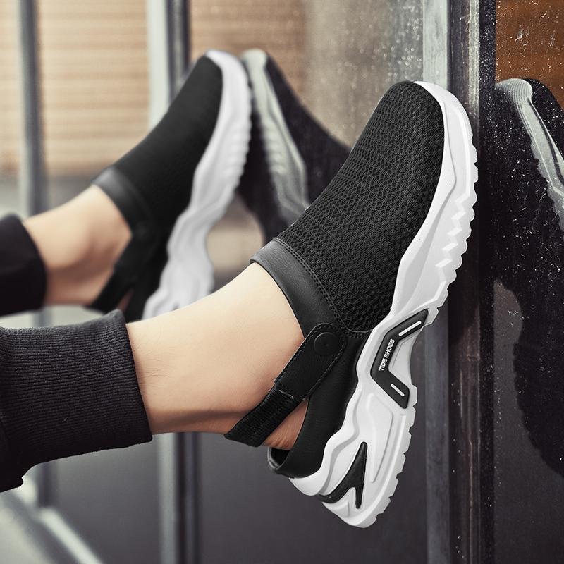 Fashion New Summer Breathable Sandals Net Surface Beach Shoes Leisure Hollow Wear-resistant Frame Shoes Slip-On Comfortable Casual Sneak