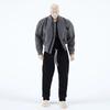 [TOYBARJAPAN] 112 Scale Action Figure Special Offer - Compatible with Romankey and other body types - Men's Fashion Military Style Jacket Coat, Black