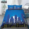 Home Living Luxury 3D City Print 2/3Pcs Comfortable Duvet Cover PillowCase Bedding Sets Queen and King EU/US/AU Size
