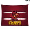 Kansas City Chiefs Wall Tapestry Aesthetic Wall Hanging Printed Fabric Blanket Decorative Tapestries for Bedroom Living Room Home Decor