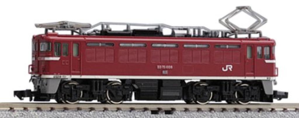 TOMIX N Gauge Early Model JR Freight Newly Updated Car 2105 Railway Model Electric Locomotive ED75-1000