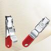 Tagliaunghie pieghevole ultra sottile taglio liscio e preciso con scanalature curve per le dita forbici per unghie fornitura dormitorio