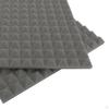 Pannelli in Schiuma, 30x30x2,5 cm Piastrelle Cuneiformi per Studio, Trattamento Acustico per Assorbimento Sonoro Parete