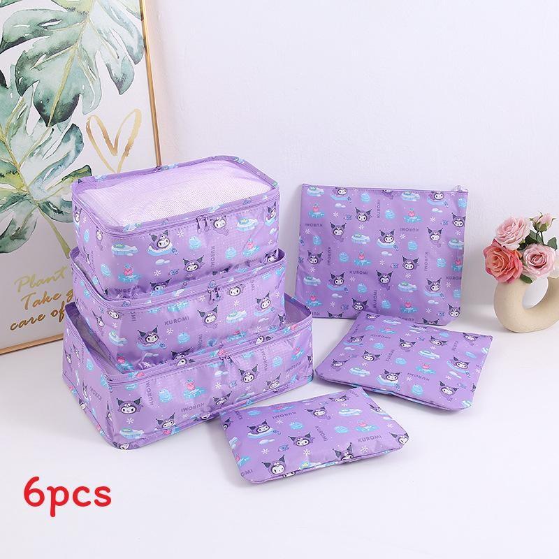 Hello Kitty Kuromi Reise-Aufbewahrungsset Mit Wasserdichtem Oxford-Gewebe Zur Kleiderorganisation