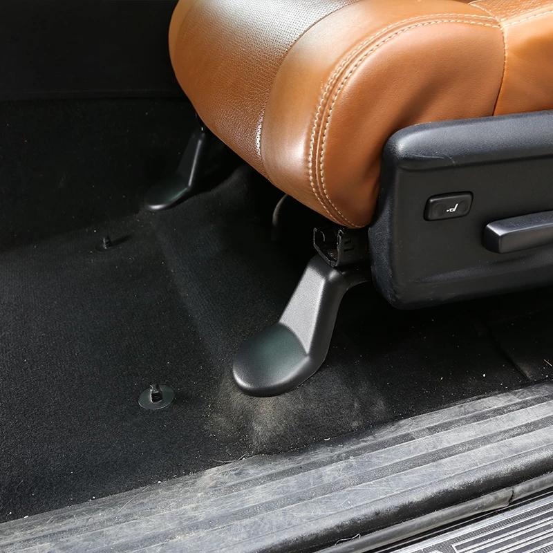 4pcs/Set Black Car Part Seat Foot Screw Protection Cap Decoration Cover Fit For Toyota Tundra 2014- Auto