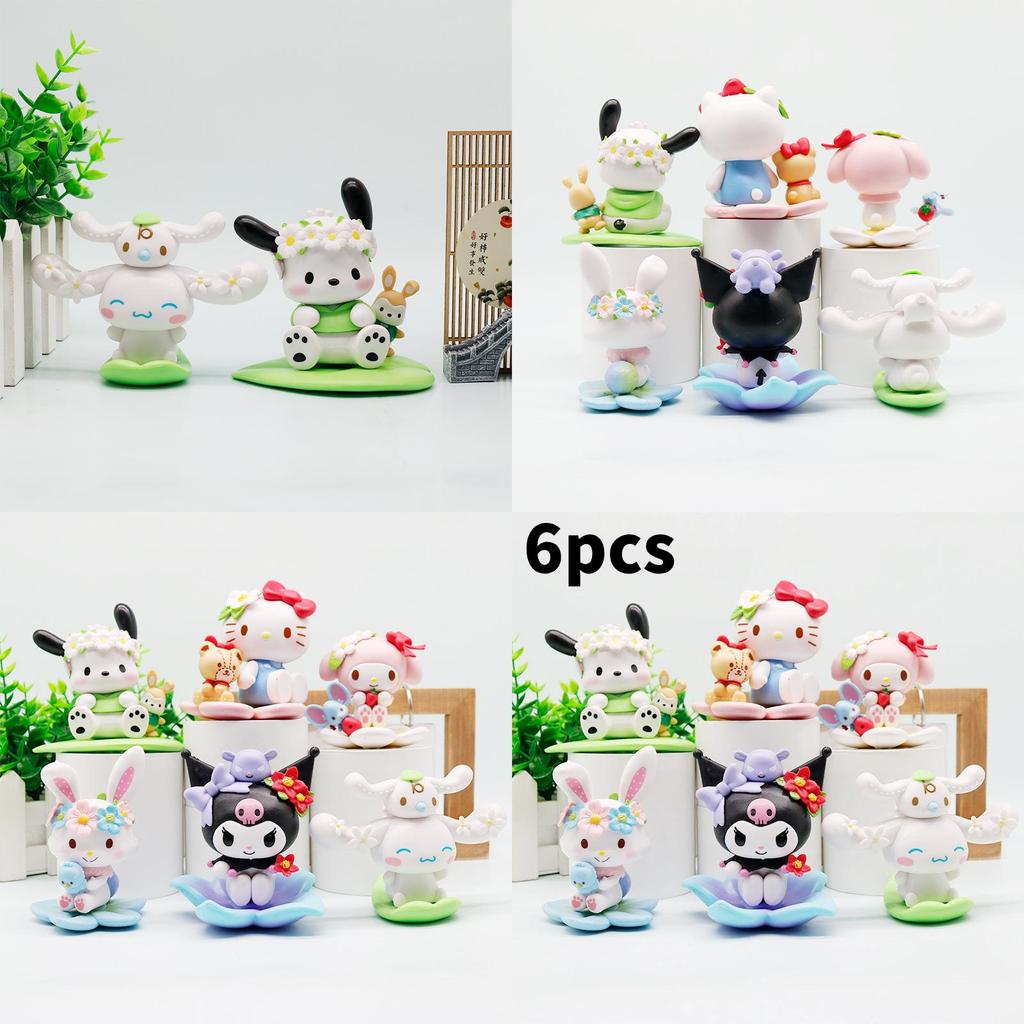 Flowers Melody Pvc Car Dashboard Decor Figurine For Kids And Teens