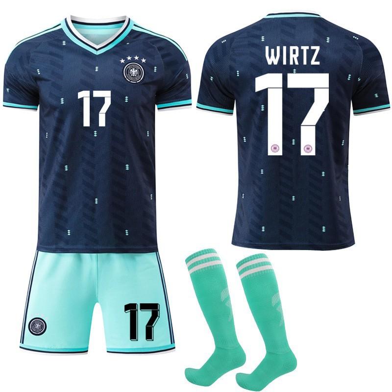 2627 Allemagne Extérieur Coupe du Monde N°. 8 Cross Jersey 7 Hafertz 10 Musiara Combinaison Uniforme de Football Homme