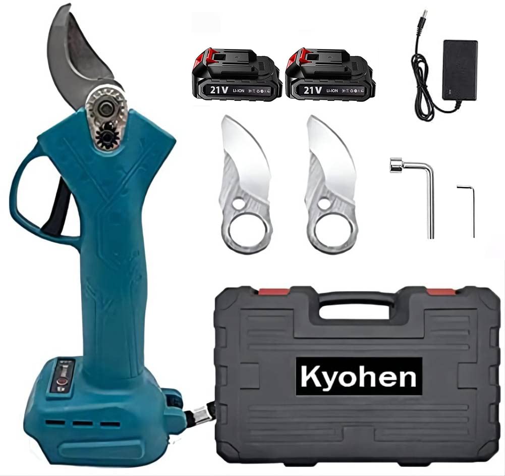 

Kyohen Cordless Pruning 2 Electric Scissors 2 Replacement Blades Compatible with Makita 18V Power for Garden and Fruit 30mm Cutting Cordless Garden синий