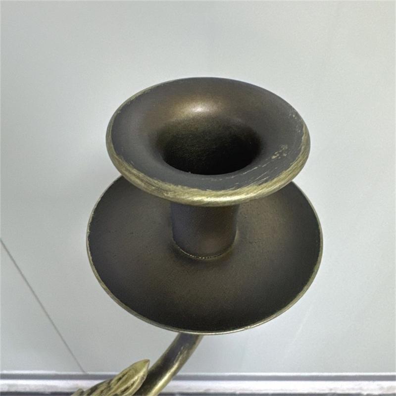 IJzeren Vloerstaande Kandelaar Kaarsenhouders met Stabiele Basis Taper Kandelaar voor Familie-evenement en Buitenactiviteit